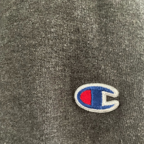 NEW without tag CHAMPION Sweatshirt Medium Hooded Zip Up Gray - Picture 5 of 5